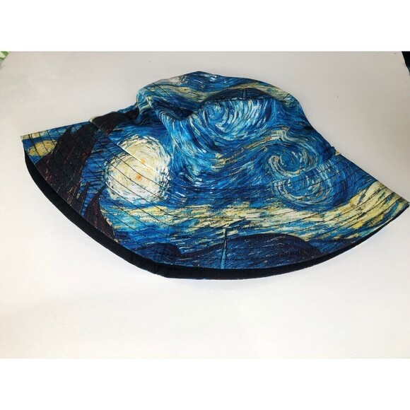 Van Gogh Starry Night print Bucket Hat - Picture 2 of 6